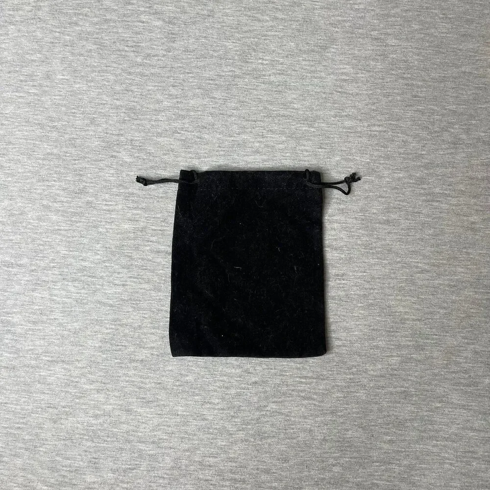 Solid Black Velour Gift Dust Bag 5” x 6”